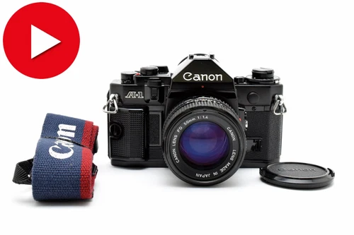 [Near MINT] Canon A-1 35mm Film Camera Body NEW FD NFD 50mm F1.4 Lens JAPAN