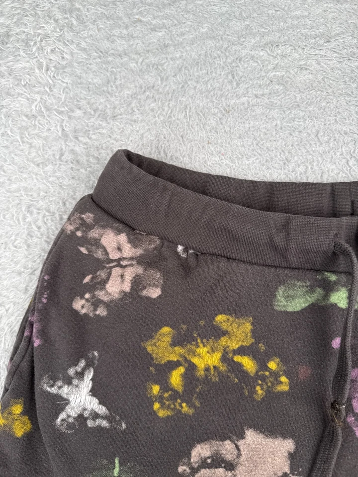 Pantalones Cortos VANS Mujer Medianos Negro Rosa Patrón Mariposa Jersey Tela Algodón 2" Foto 4 de 4