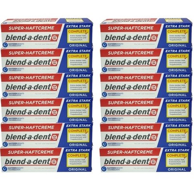 blend-a-dent 12 x 47g Super Haftcreme Extra Stark Original - MHD 2027