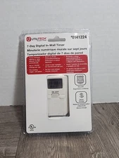 🔥🔥🔥Utilitech In-Wall 7 Day Indoor Digital Timer 0141224 On Off Settings