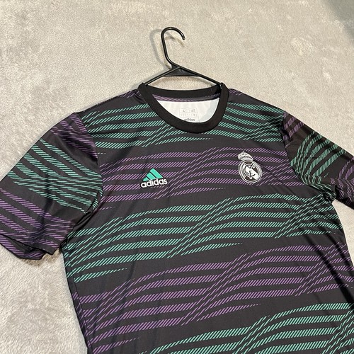 Real Madrid Prematch Jersey Mens Large Multicolor Adidas 22/23 Jersey - 第 2/7 張圖片