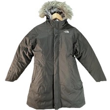 The North Face Girls HyVent 550 Down Arctic Parka Jacket Size Large 14-16 Black