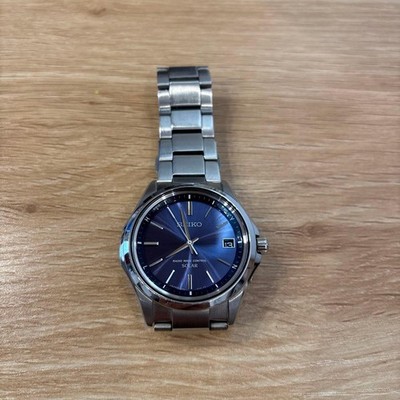 Seiko Radio Wave Control Solar Titanium Blue Uhr aus Japan