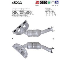 AS 45233 Katalysator für BMW 5 E39 E60 E61 7 E65-E67 X5 E53 2.2 2.5 3.0