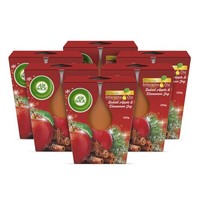 Air Wick GroßE WohlfüHl-Duftkerze Baked Apple & Cinnamon Joy 6X105G