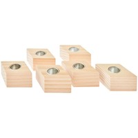 Mini Kerzenhalter WüRfel, 3 X 3 X 3 Cm, 4 StüCk, FSC 100% | 2024