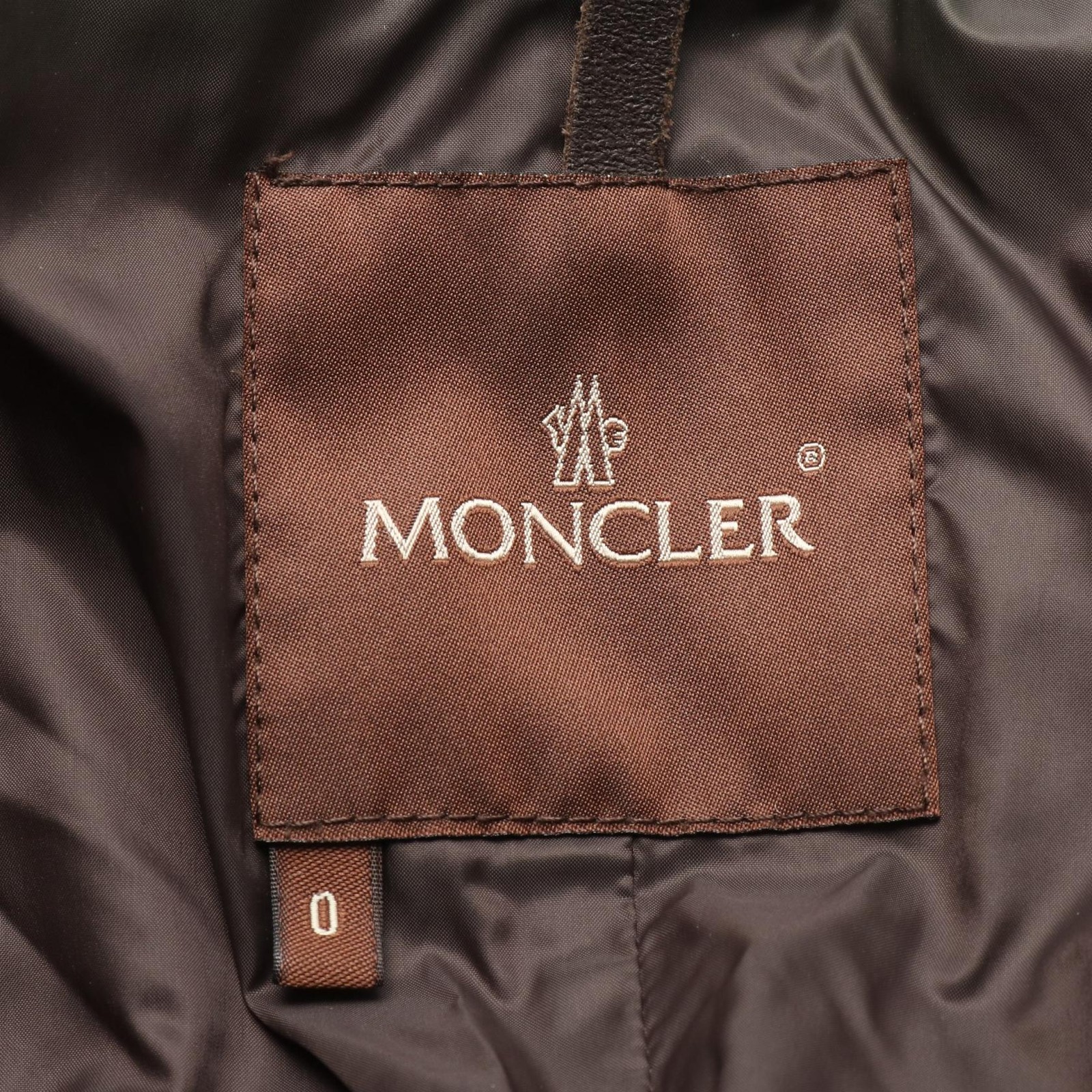 MONCLER Down jacket with Frill polyester Brown #0… - image 3