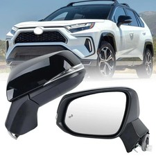 Left Driver Side Mirror Compatible with Toyota RAV4 2019 2020 2021 2022 2023 ...