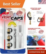 3 Pack Stainless Steel Gas Can Vent Caps for Faster Flow  Leak Proof Design