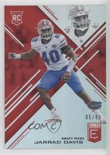 2017 Panini Elite Draft Picks Aspirations Red 5/49 Jarrad Davis #141 a3q