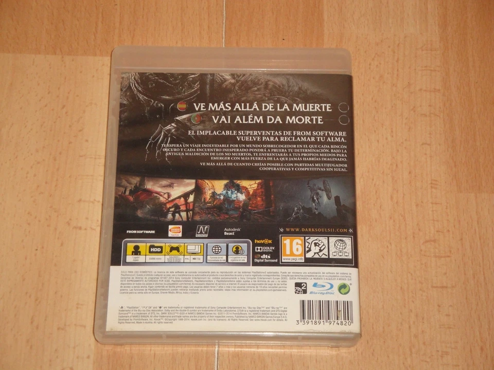DARK SOULS II DE FROM SOFTWARE PARA LA SONY PLAY STATION 3  PS3 EN BUEN ESTADO, foto 4 de 5