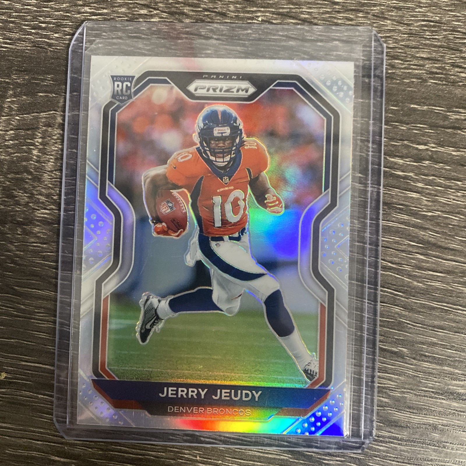 2020 Panini Prizm Jerry Jeudy Silver Prizm Rookie RC #314 Denver Broncos MINT