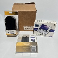 Sony PSP Go Pearl White 16GB Handheld System PSP-N1001 NEW Sealed Cradle & Case