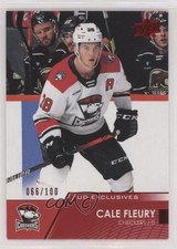 2021-22 Upper Deck AHL Exclusives 66/100 Cale Fleury #27 0nr3