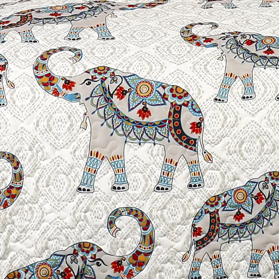 Exuberante decoración Hati elefantes sherpa tiro Foto 3 de 4