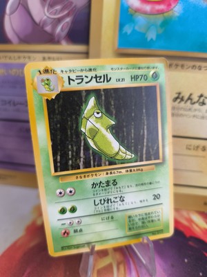 Pokemon Karte Card Base expansion set no rarity Wotc japanese Metapod Safcon VG