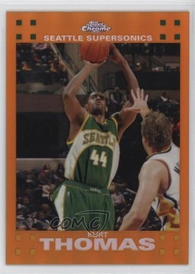 2007-08 Topps Chrome Orange Refractor 142/199 Kurt Thomas #69 1fc8