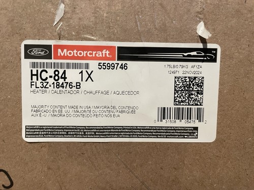 New Genuine 2015-2025 Ford F-150 Heater Core (FL3Z-18476-B) - Picture 1 of 1