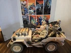 Vintage 2002 GI Joe 1941 Willys Jeep Desert Patrol 1:6 Vehicle & Figures Hasbro