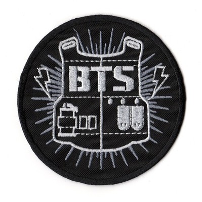 BTS Patch Bangtan Boys Army Vest Embroidered Sew On Band Logo K Pop Hip Hop EDM