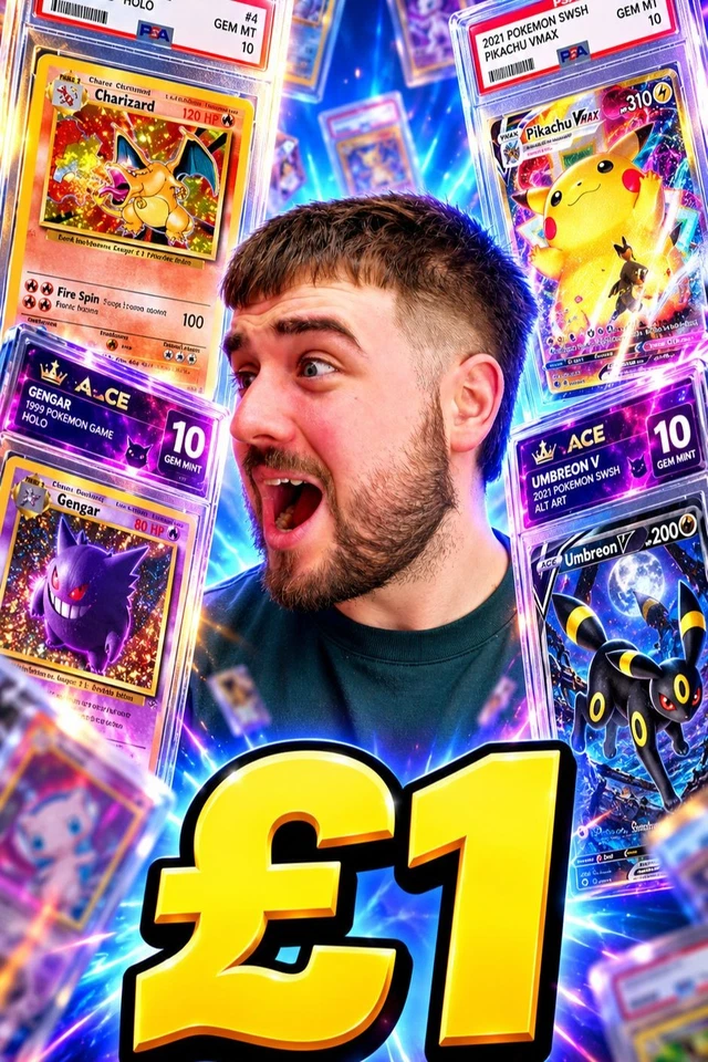 £1 PSA & ACE SLABS! *£10,000 WORTH!*