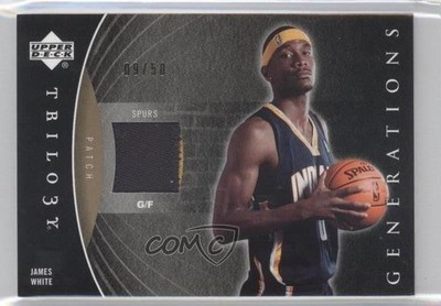 2006 Trilogy Generations Future Materials 9/50 James White Rookie Patch RC 0a6