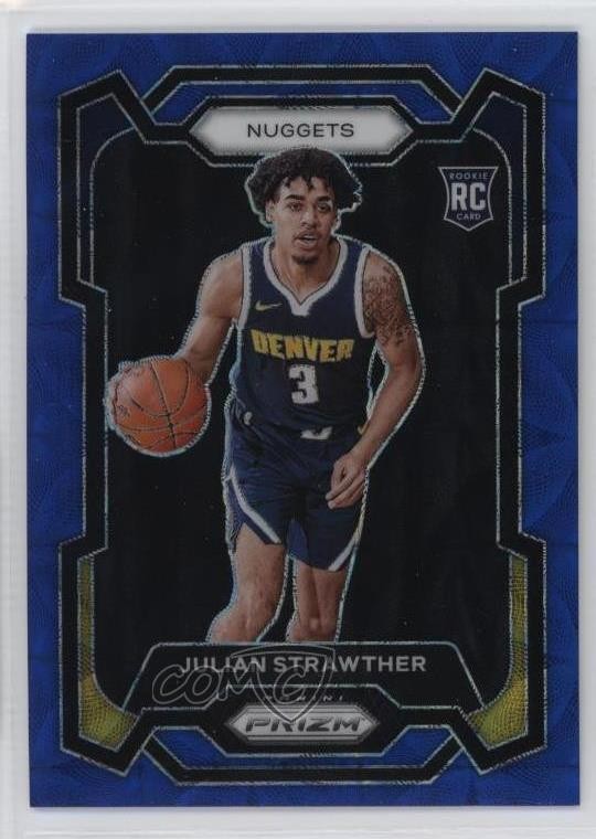 2023-24 Panini Prizm Choice Blue 7/49 Julian Strawther #133 Rookie RC 0qw3