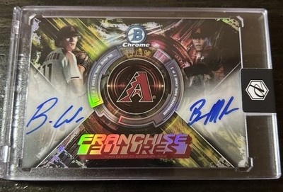 2019 Bowman Draft Refractor /99 Brennan Malone Blake Walston #FFA-WMA Auto 7c5