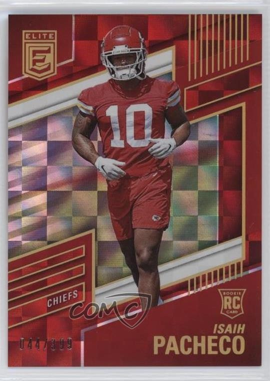 2022 Panini Donruss Elite Rookies Red 44/399 Isiah Pacheco #183 s5j