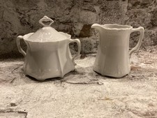 Alt tirschenreuth baronesse weiß Milchkännchen Zuckerdose Neuwertig