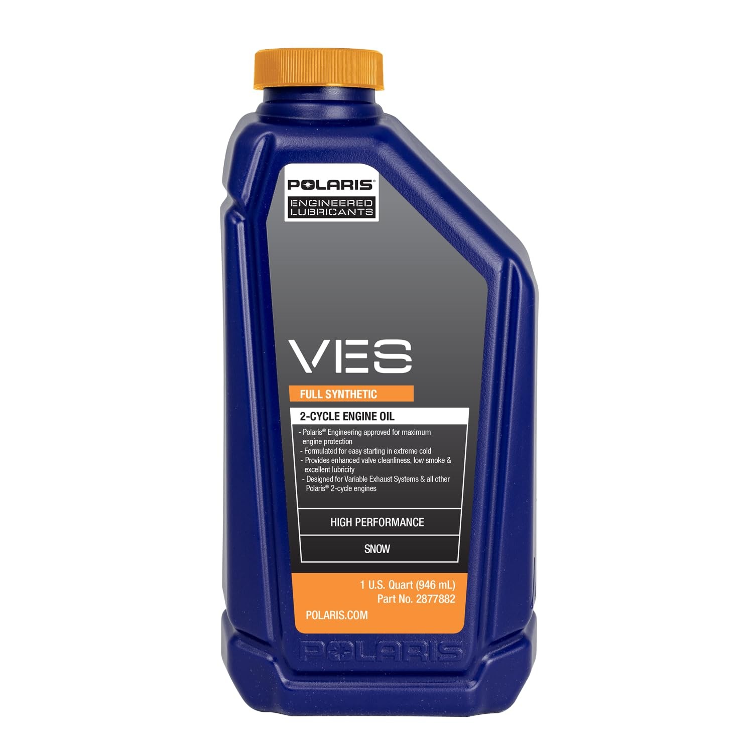 Polaris OEM Snowmobile VES Full Synthetic 2Cycle Oil, For 2Stroke Snowmobiles...