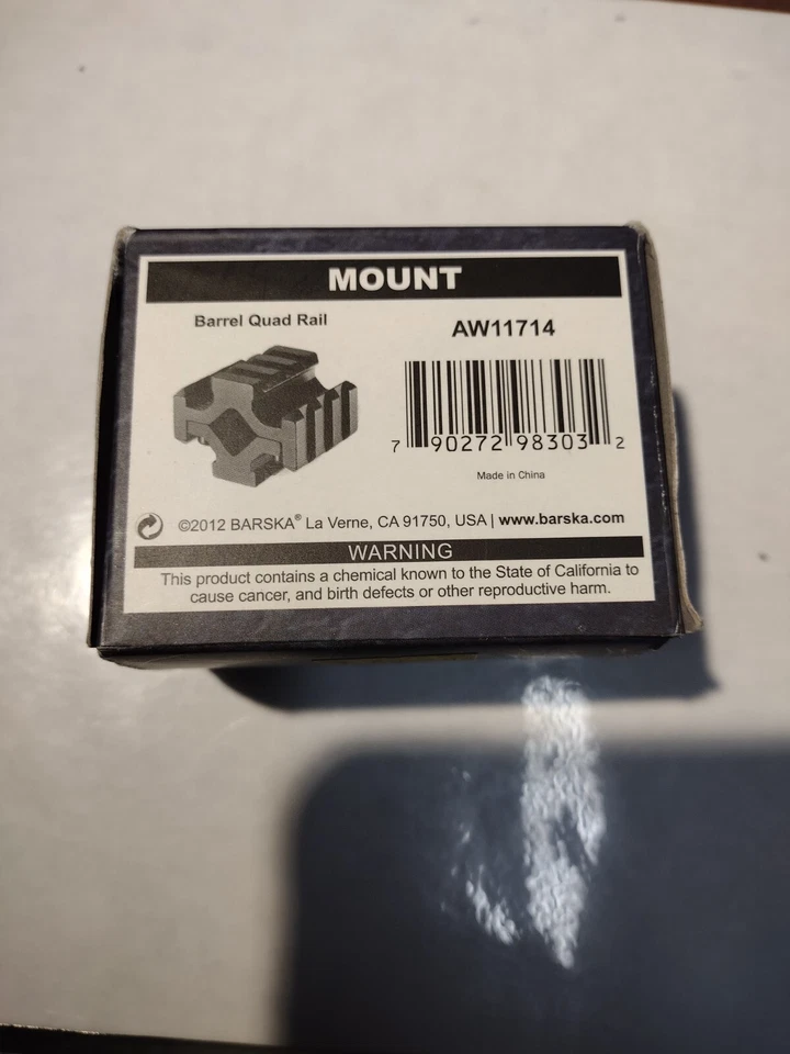 Escopeta táctica Barska monomo riel Picatinny Weaver montaje en cañón AW11714 Foto 3 de 4