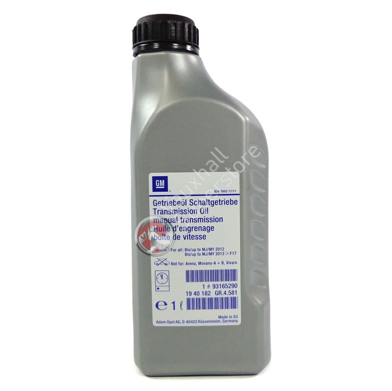 VAUXHALL TRANSMISSION OIL - GENUINE NEW - 93165290 | eBay
