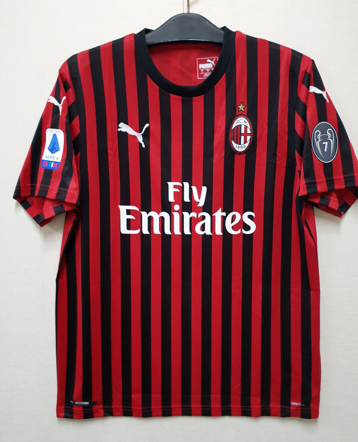 involveret ubemandede Fradrage 2019-20 AC MILAN Home S/S No.92 Maldini Serie A Jersey shirt Trikot 19-20  ACM | eBay