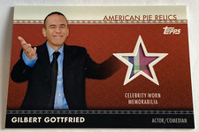 2011 Panini Americana  Gilbert Gottfried Celebrity Worn Material Relic Card