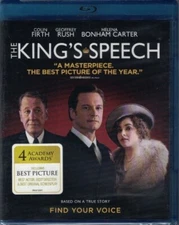 The King's Speech - Blu-ray DVD  Guy Pearce, Geoffrey Rush, Helena Bonham Carter