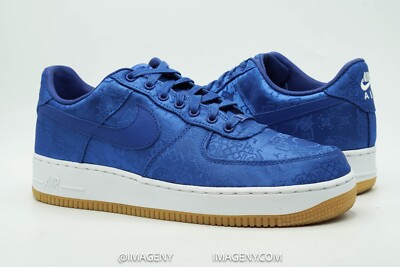NIKE AIR FORCE 1 LOW USED SIZE 10 CLOT SILK GAME ROYAL WHITE