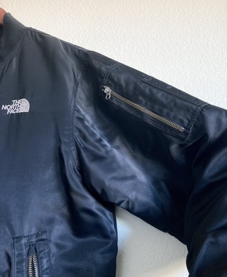 The North Face MA-1 Flight Insulated Bomber Jacket Full Zip Black