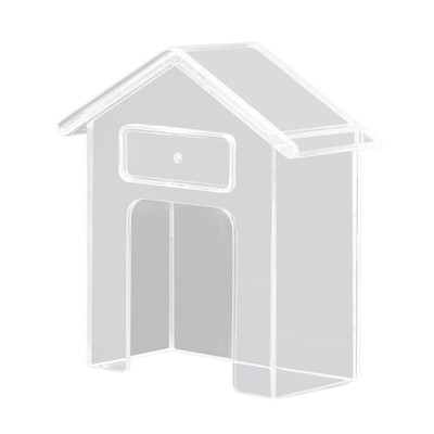 Clear House Shape Doorbell Rain Cover Weatherproof Rings Doorbell Protector
