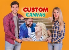 Custom Canvas Your Photo Framed 1.5" Thick Stretched  Print Art Home Decor Wall