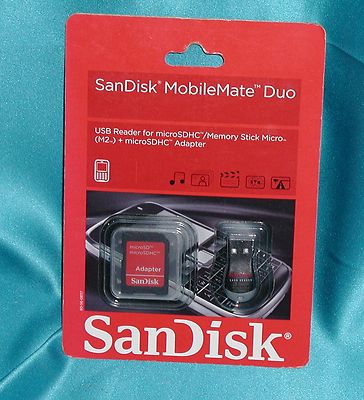 SanDisk MobileMate Duo SDDRK121A11M  Factory New   Sealed Great Find ! SALE!