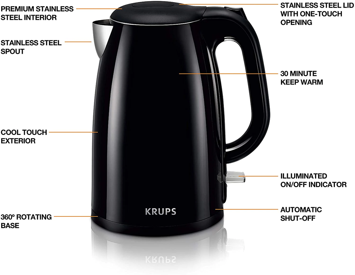 Buy KRUPS BW260 Black Cool Touch Stainless Steel Double Wall