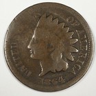 1864 United States Indian Head Cent Penny - BR Good (G) KM#90a - 6413-AH — photo 1