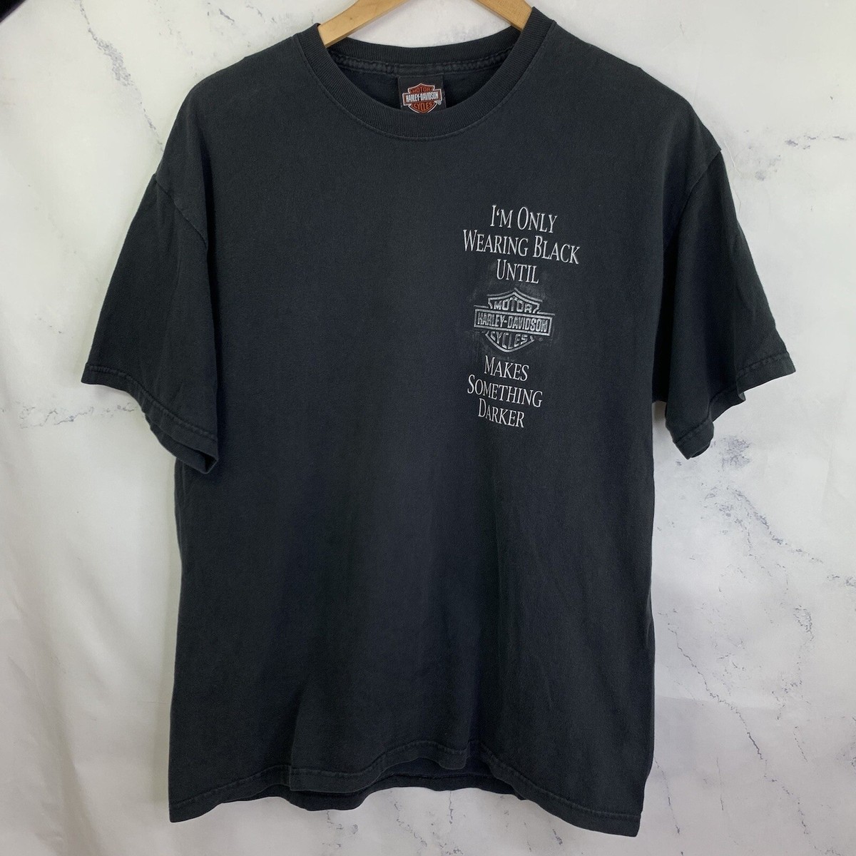 Vintage 90s Harley Davidson Moto T Shirt Mens L USA Vancouver Wa 