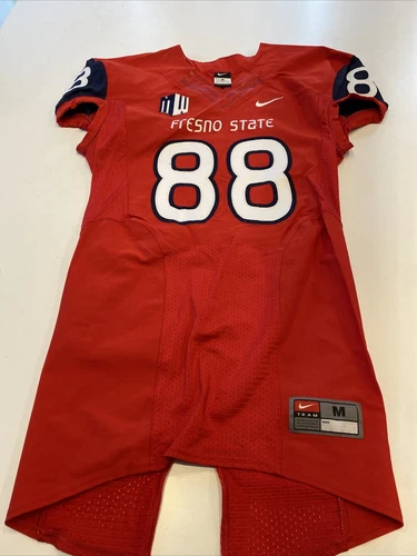 Game Worn Used Fresno State Bulldogs Football Jersey Nike Medium #88