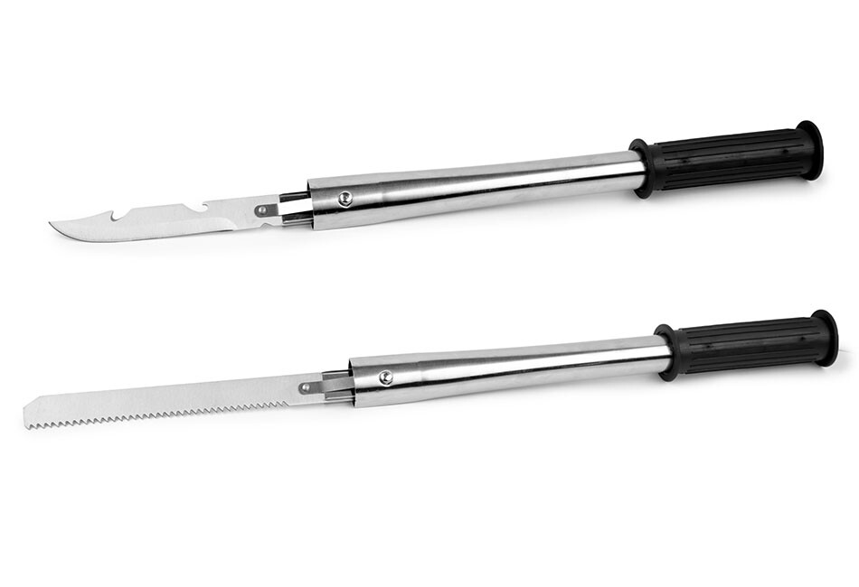 4 In 1 Survival Camping Hiking Knife Shovel Axe Saw Gear Emergency Prep