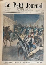 Small Newspaper 1900 No 540 Ttentat Against L4EMPEREUR - Explosion A Irun -