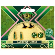 Wicked Hat, Potion and Elphaba E Logo Stud Earring Set