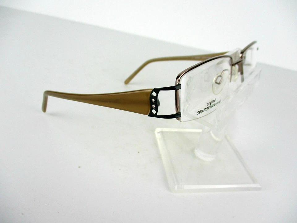 Gafas Pompeya 439 (BR) marrón con templos beige 52 x 16 135 mm marcos de gafas Foto 2 de 4