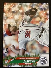 2020 Topps Holiday Aaron Barrett Washington Nationals HW189